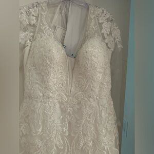 Camille La Vie White Long Sleeve wedding Dress